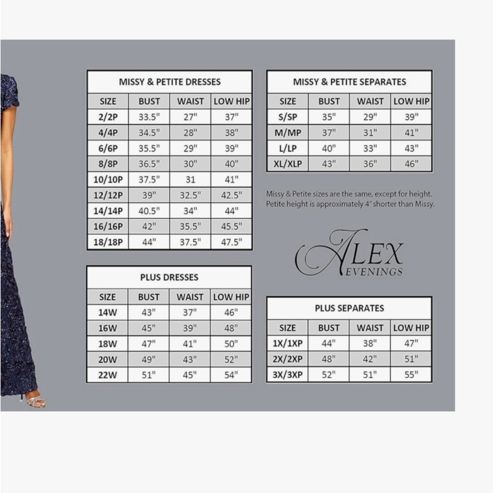 Alex Evening Women's Embellished Flutter-Sleeve Gown - Electric Blue NWT - Picture 4 of 4